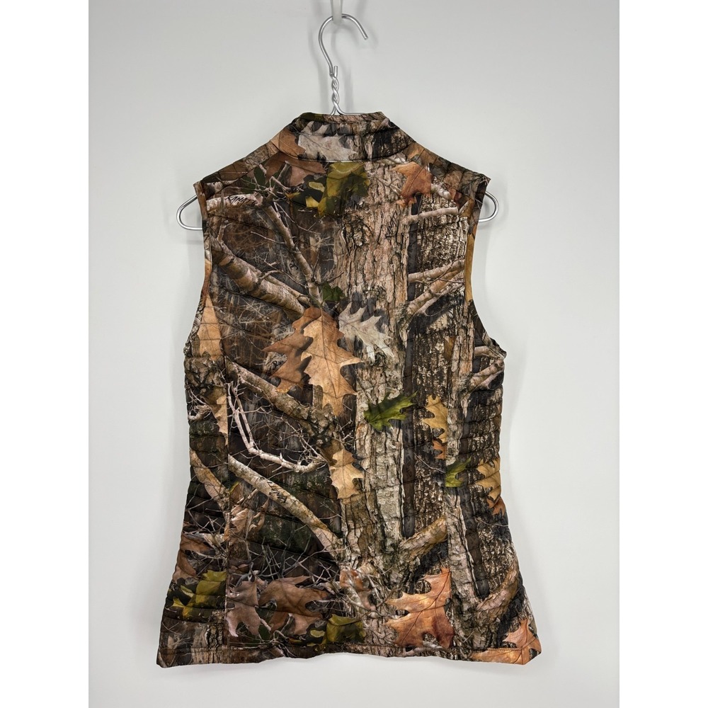 SHE Vest Womens S Green Camo Reversible Puffer Quilted Camouflage - Picture 2 of 12
